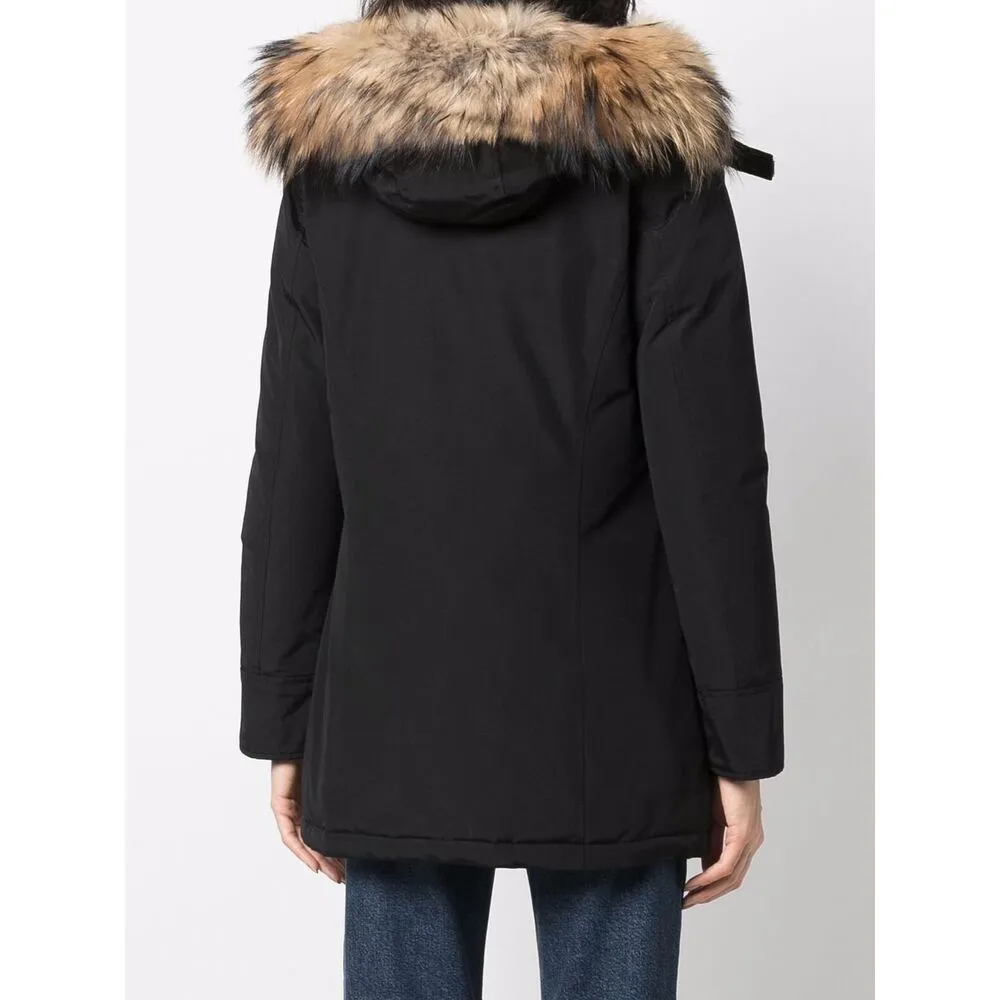 Woolrich Fur-Trimmed Hooded Padded Coat