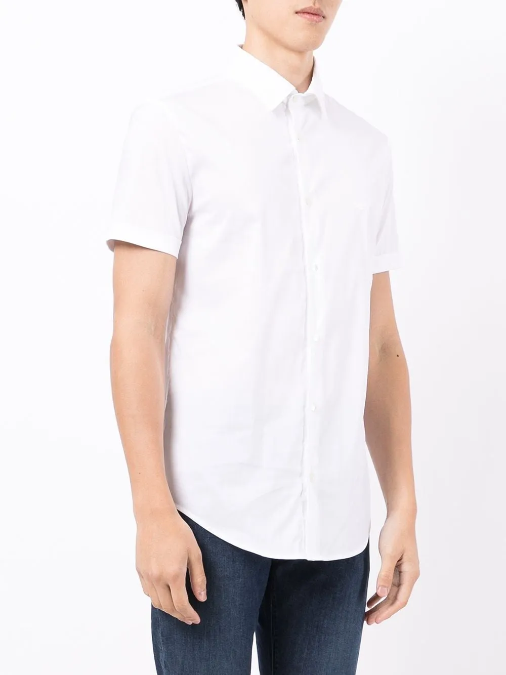 Short-Sleeved Poplin Shirt