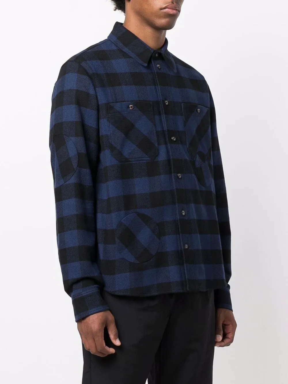 Off-White Checked Buttoned Shirt