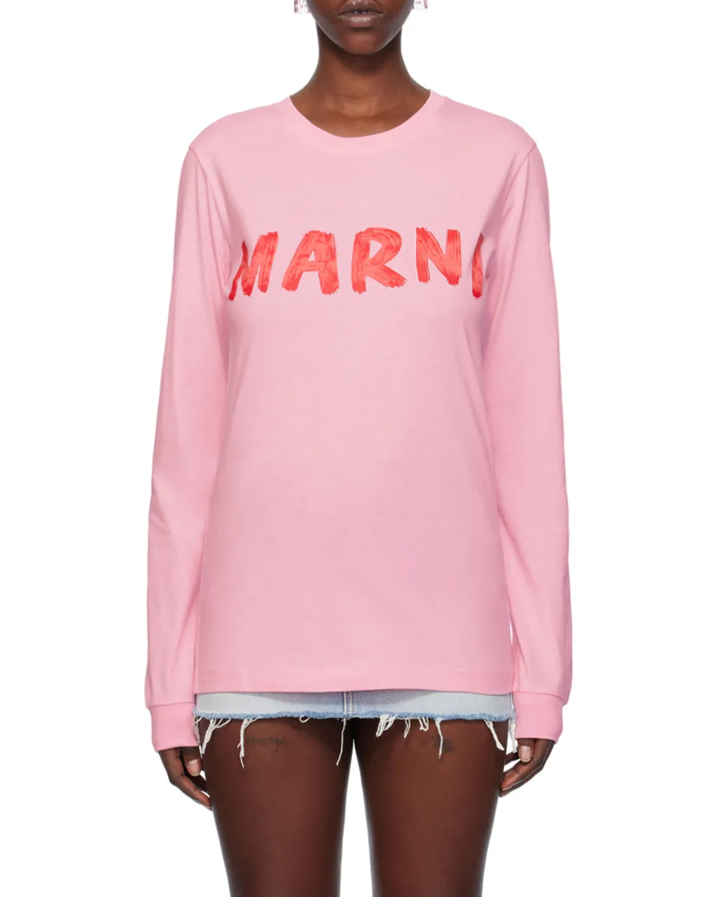 Marni Logo Printed Crewneck T-Shirt
