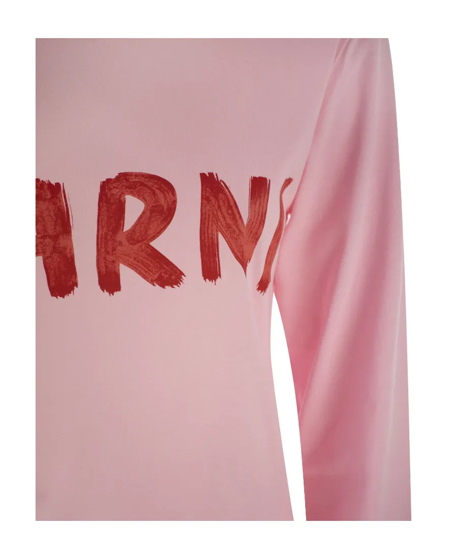 Marni Logo Printed Crewneck T-Shirt