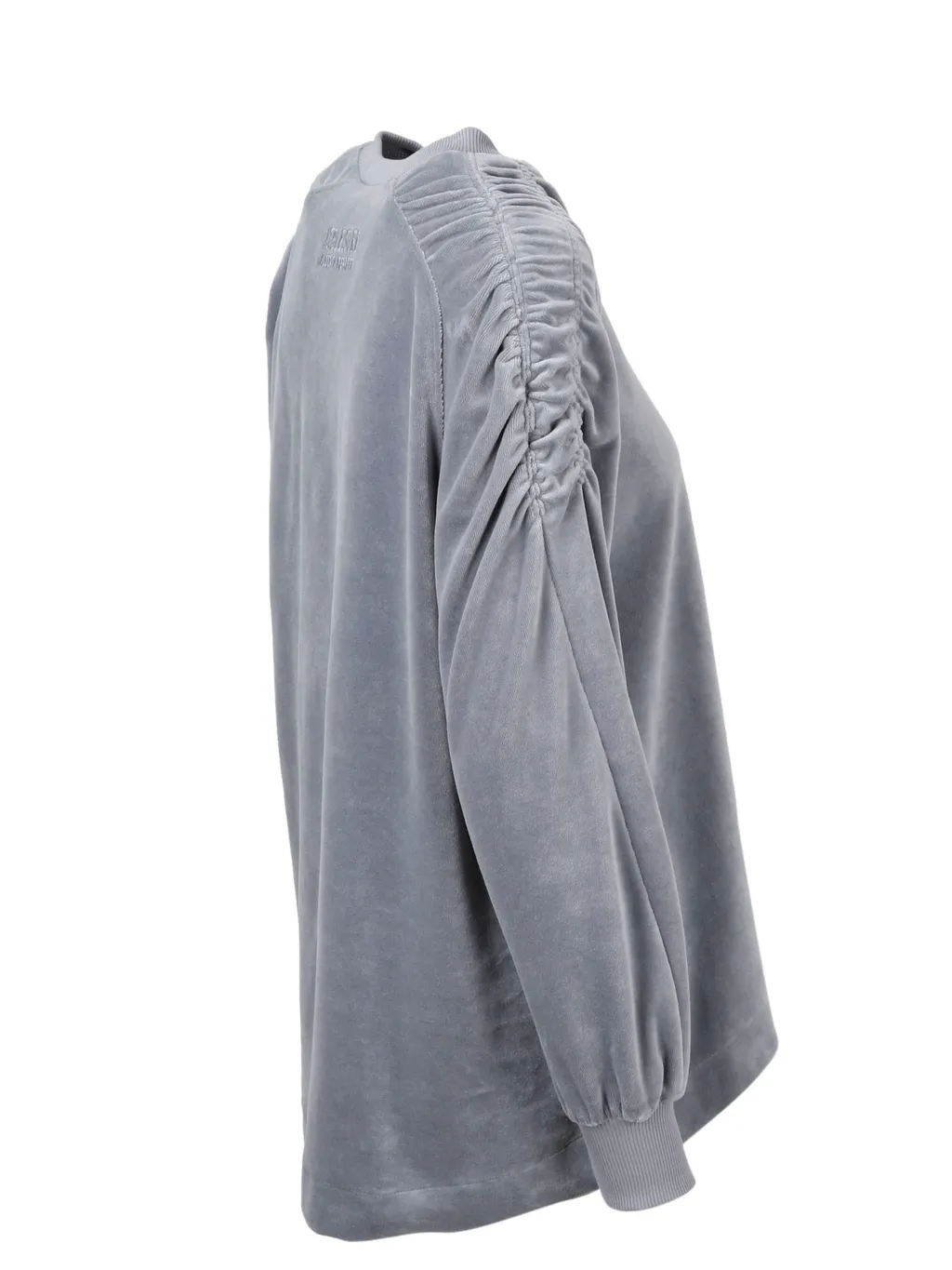 Alberta Ferretti Ruched Shoulder Crewneck Sweatshirt