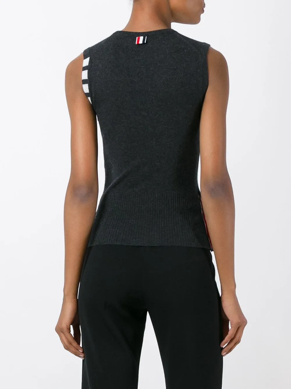 Cashmere Stripe Detail Top