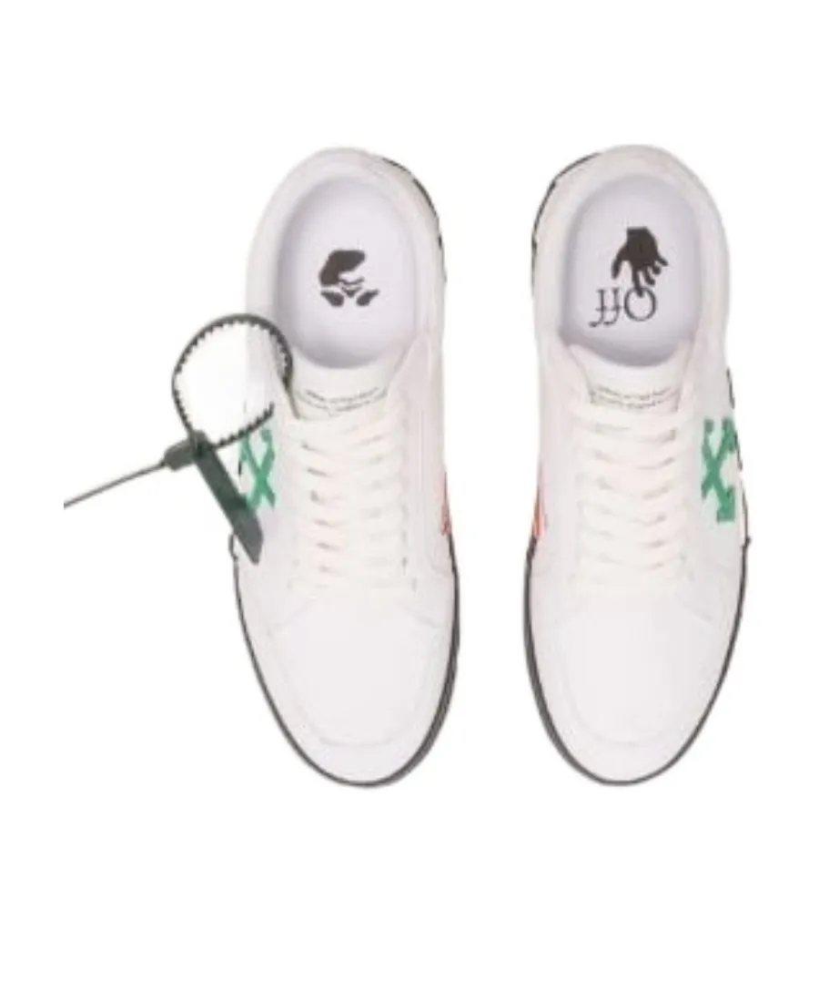 Vulcanized Arrows-Motif Canvas Low-Top Trainer