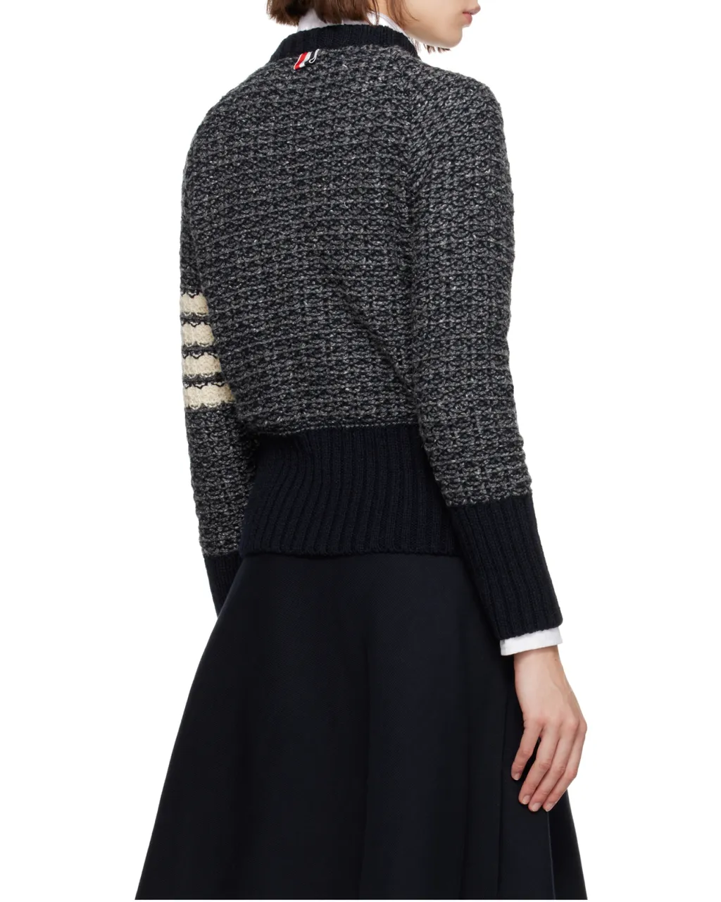 Tuck Stitch Raglan Sleeve Crew Neck Pullover