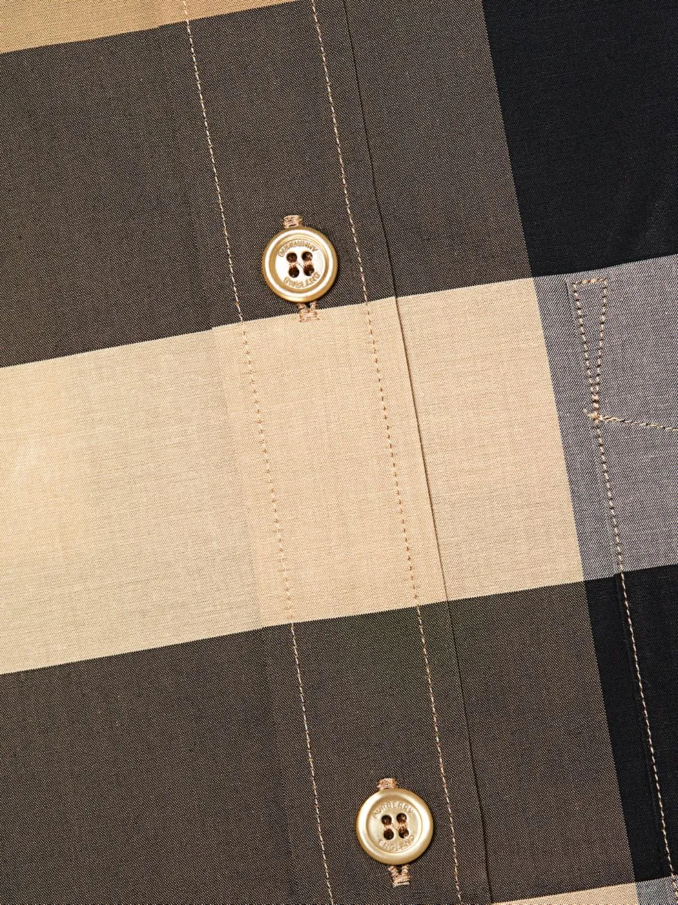 Burberry Checked Buttoned Shirt