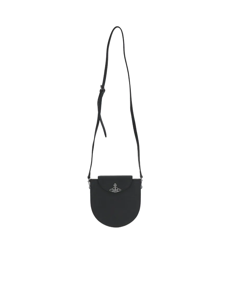 Orb-Plaque Crossbody Bag