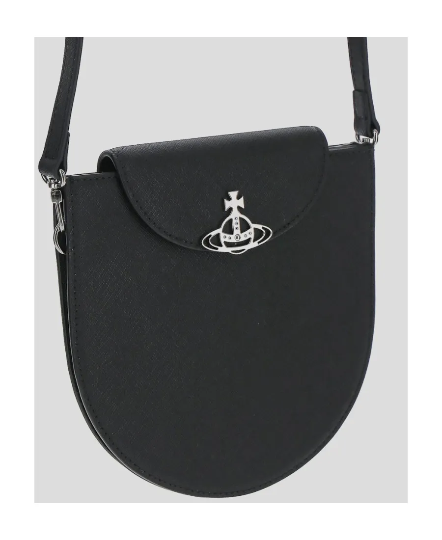 Orb-Plaque Crossbody Bag