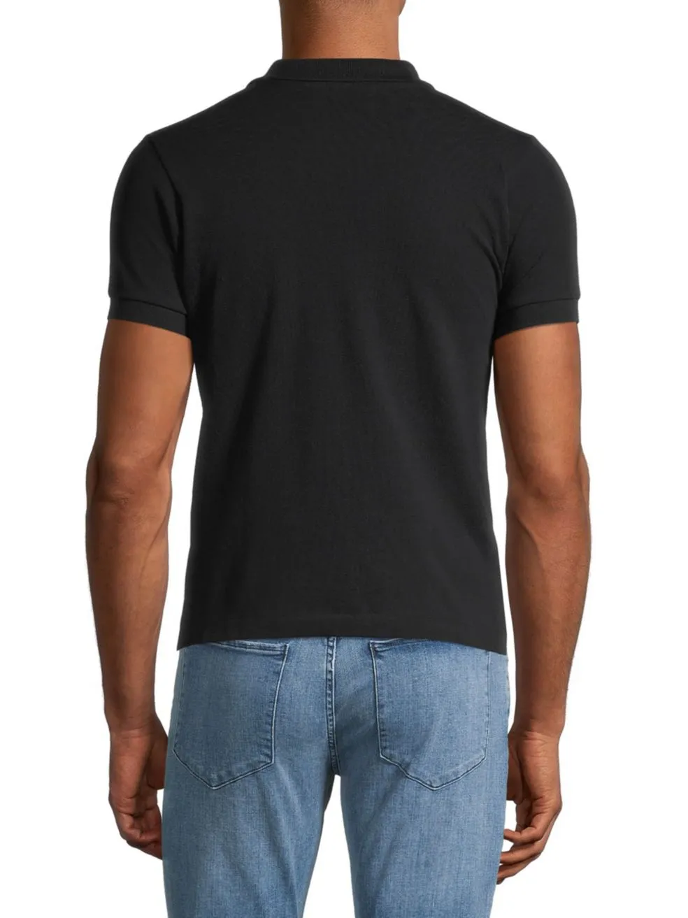 Pattern Polo Short-Sleeved Top