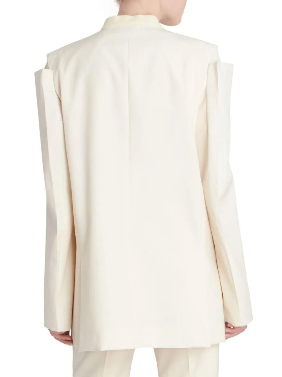Cut-Out Single-Breasted Blazer
