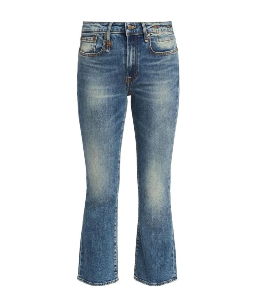 Mid-Rise Flared Jeans