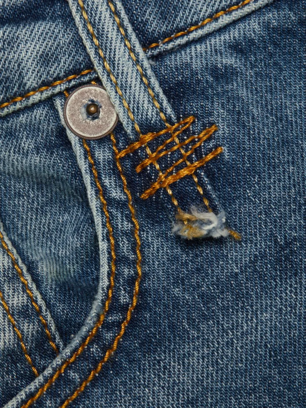 Mid-Rise Flared Jeans