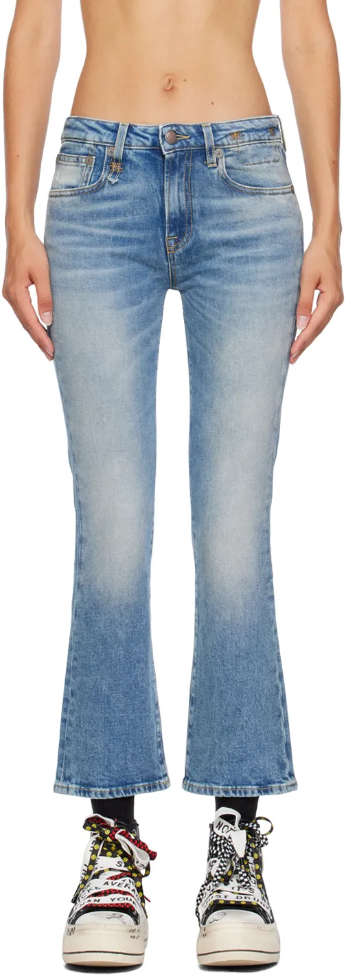 Mid-Rise Flared Jeans