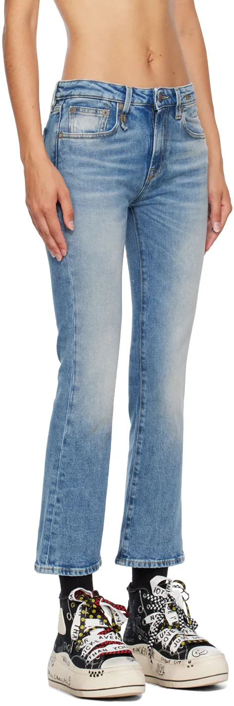 Mid-Rise Flared Jeans