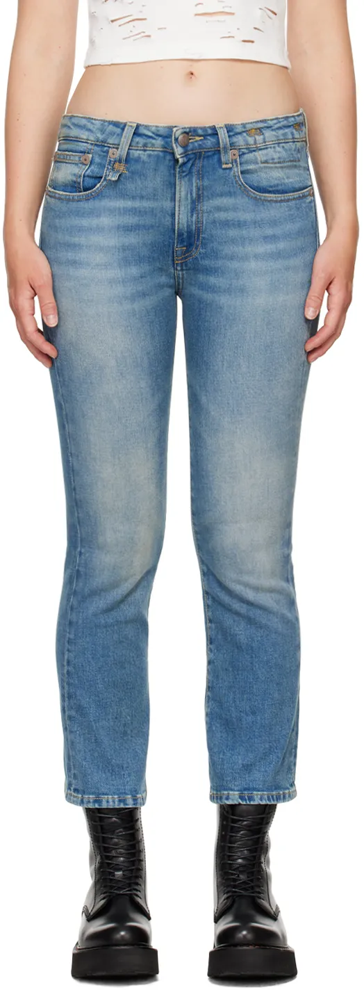Mid-Rise Flared Jeans