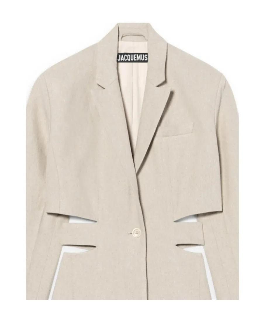Jacquemus Cut-Out Blazer Mini Dress