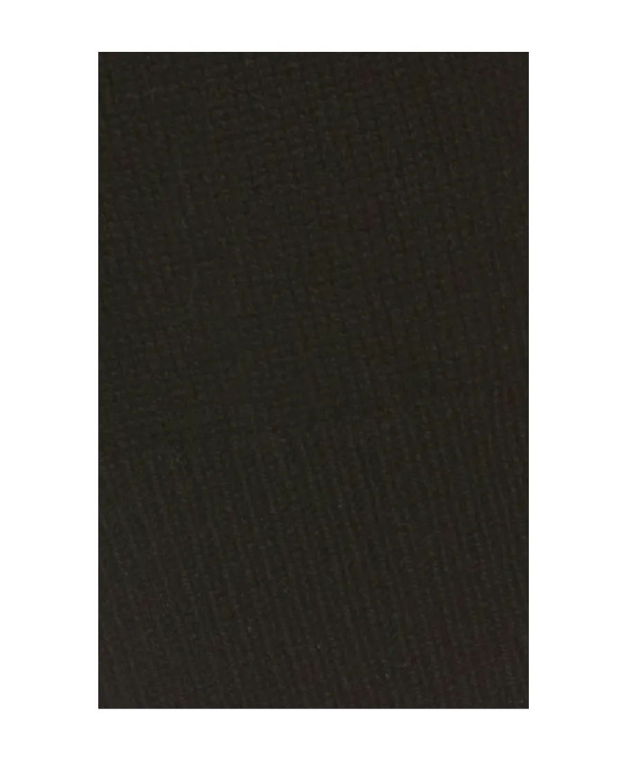 Black Cashmere Knitted Quarter Pants