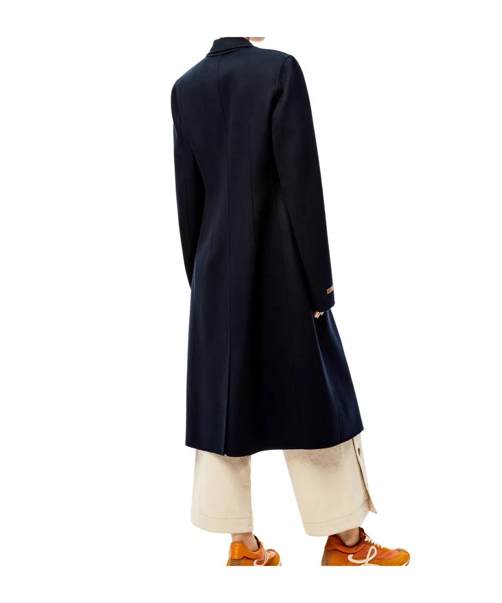 Single Breasted Coat In Wool And Cashmere