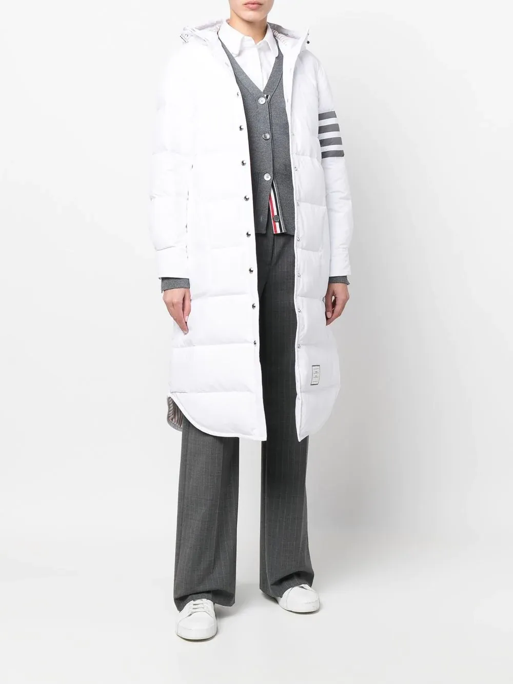 4-Bar Hooded Padded Coat