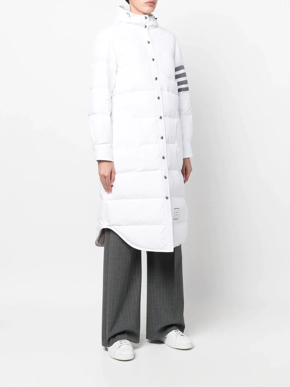 4-Bar Hooded Padded Coat