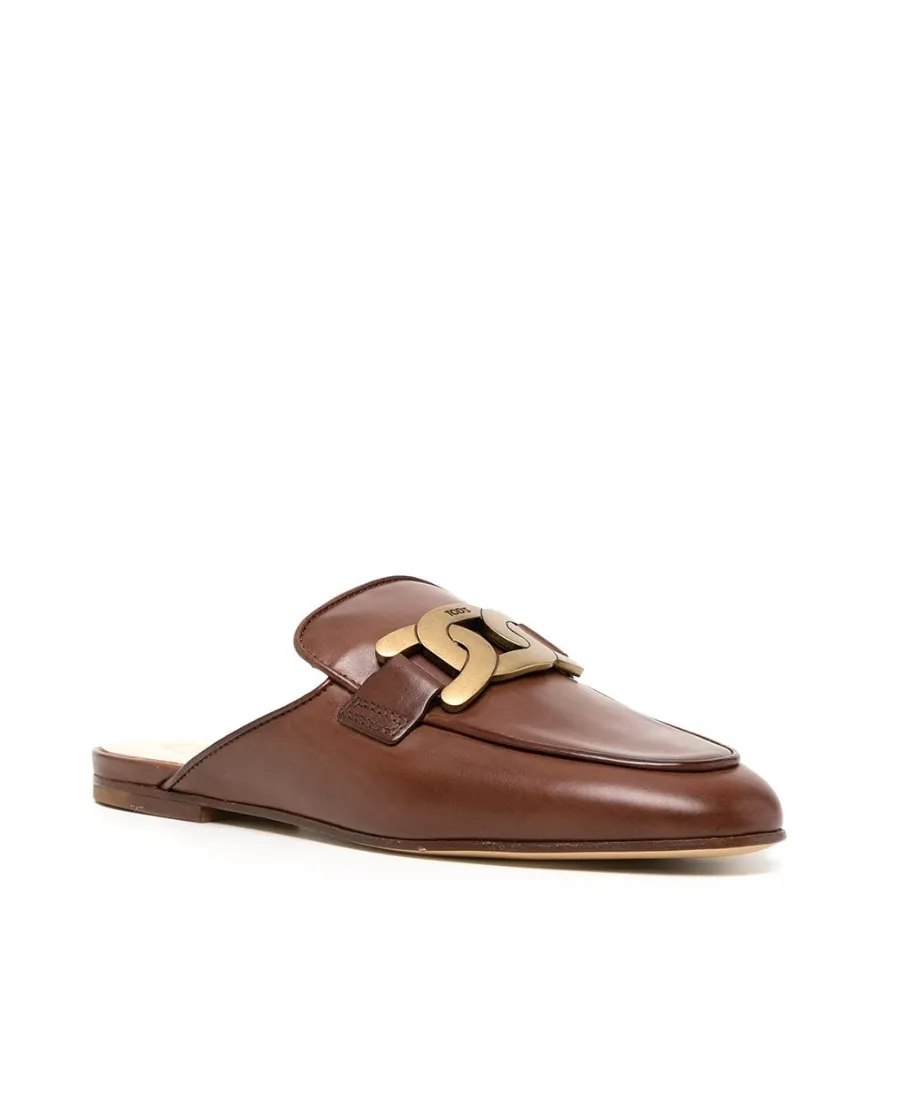 Tod's Chain Detailed Mules