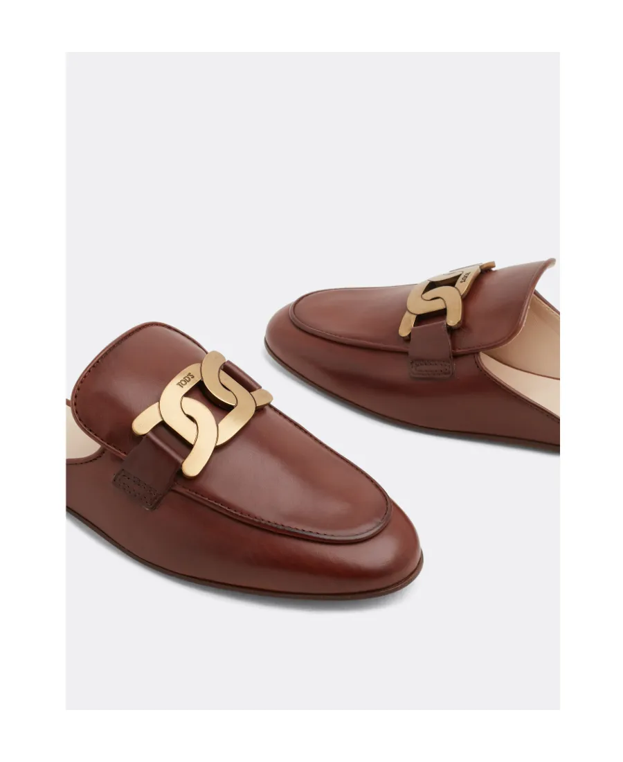 Tod's Chain Detailed Mules