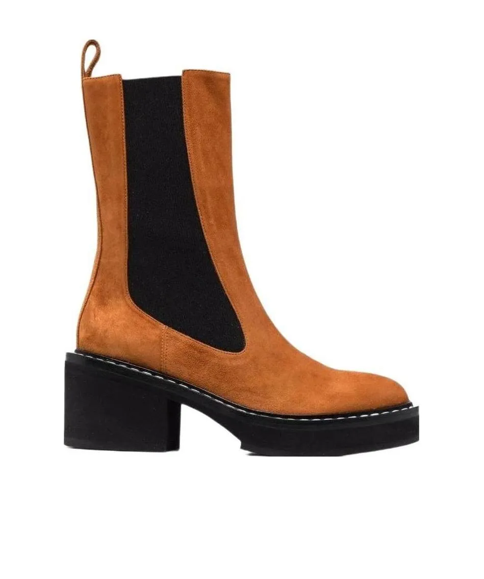 Khaite Calgary Block Heel Boots