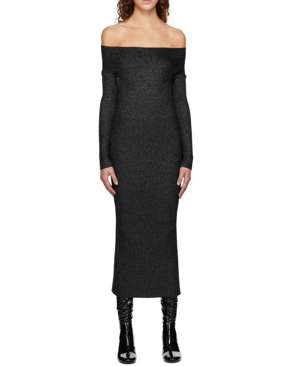Khaite Over-The-Shoulder Slim Fit Dress
