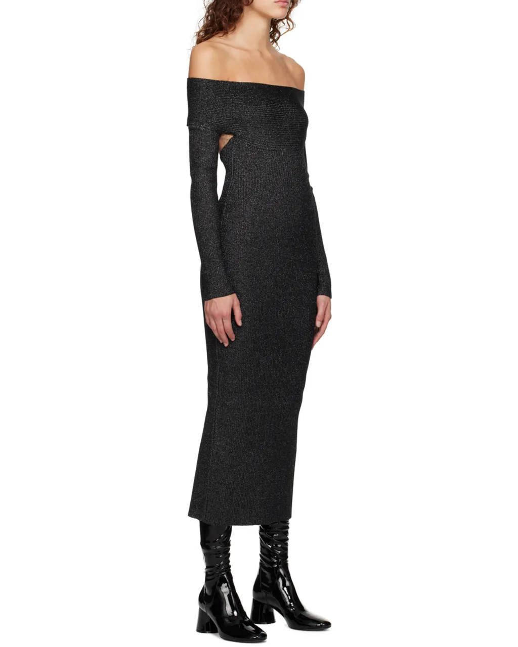Khaite Over-The-Shoulder Slim Fit Dress