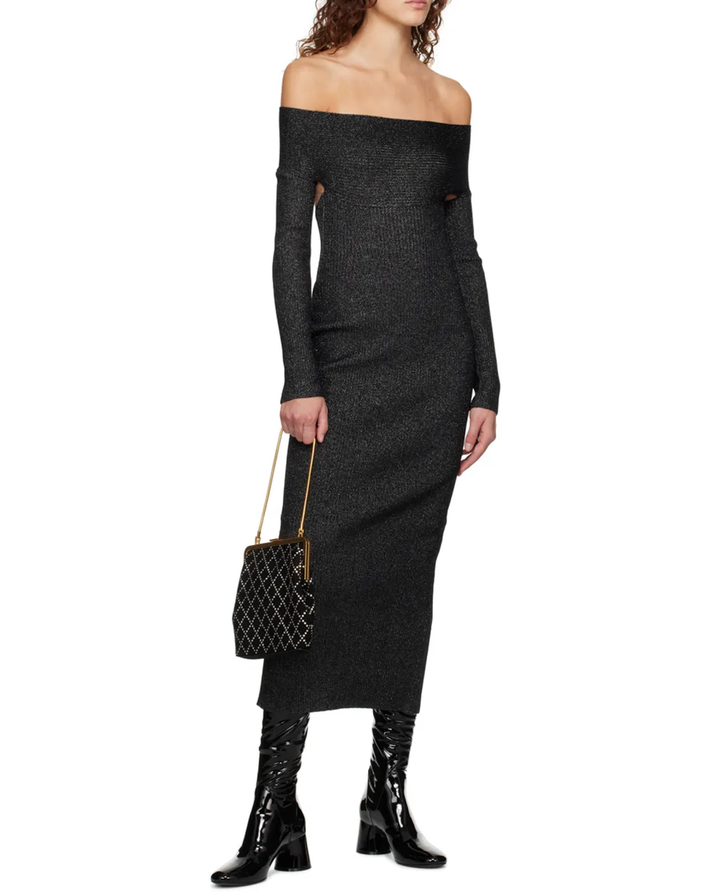 Khaite Over-The-Shoulder Slim Fit Dress