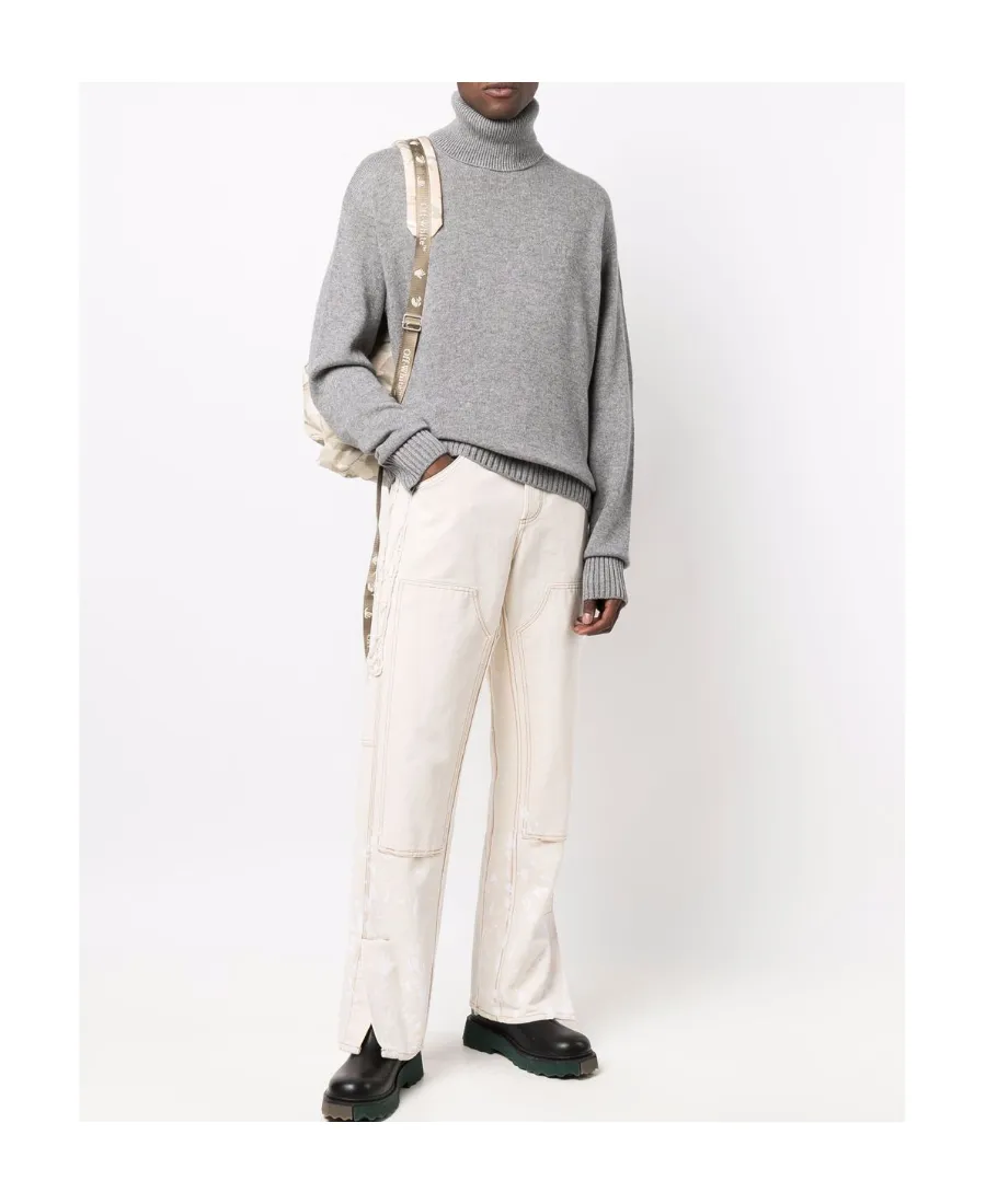 Off-White Fine Knit Turtleneck Jumper