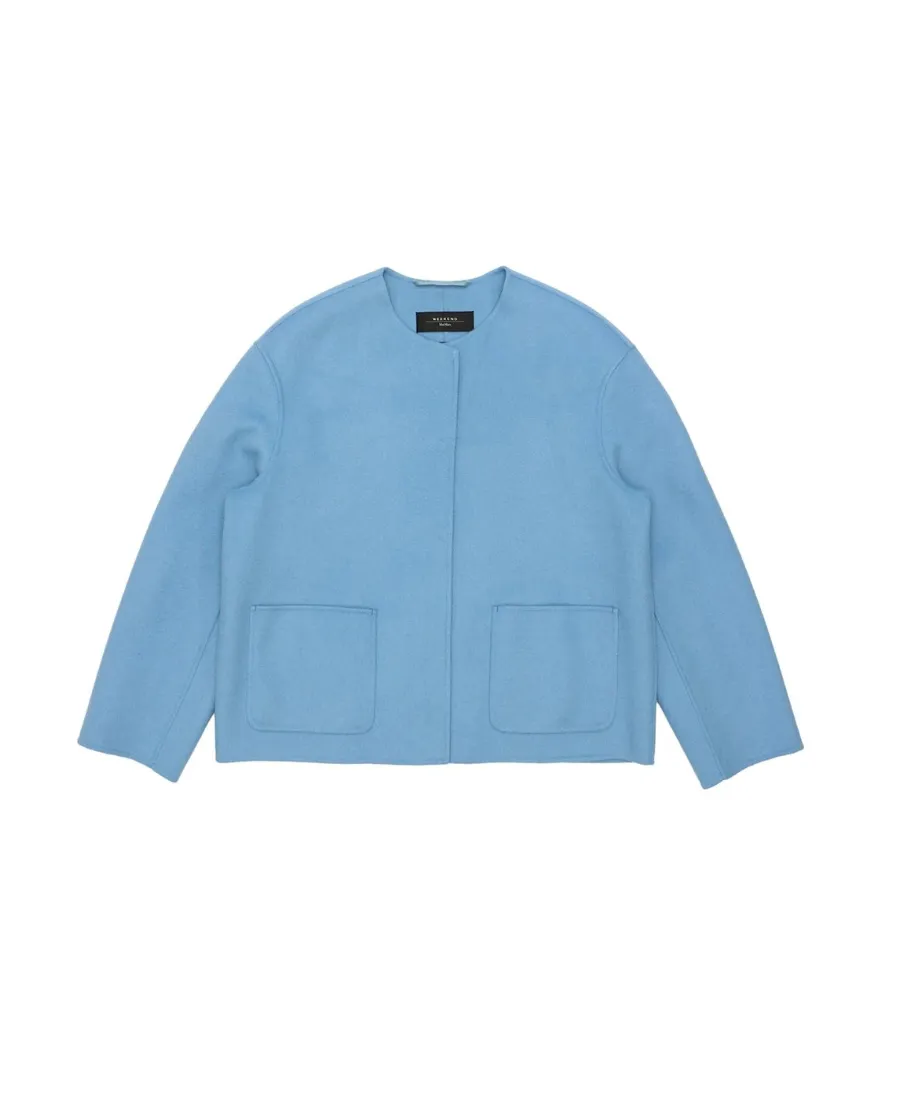 Round-Neck Long-Sleeved Casual Jacket