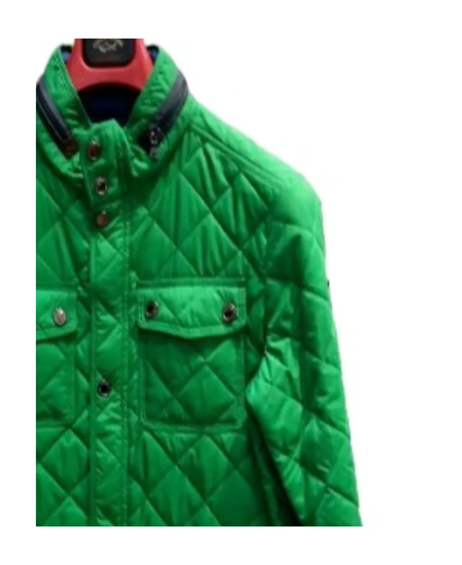 High-Necked Quilted Casual Jacket