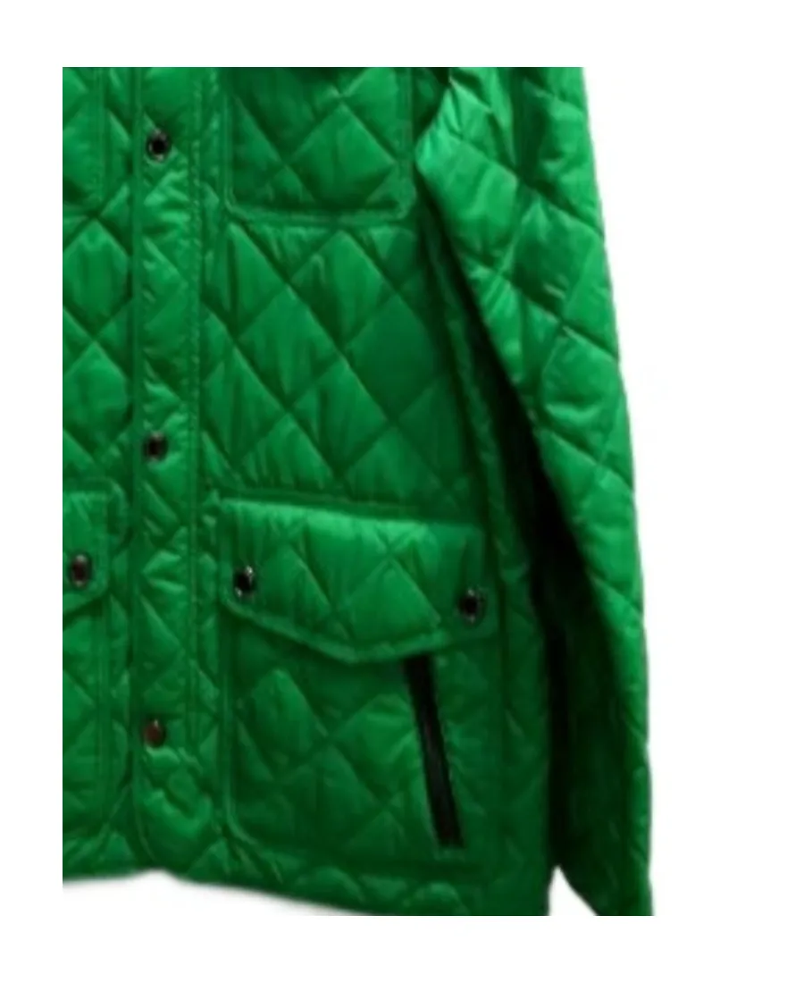High-Necked Quilted Casual Jacket