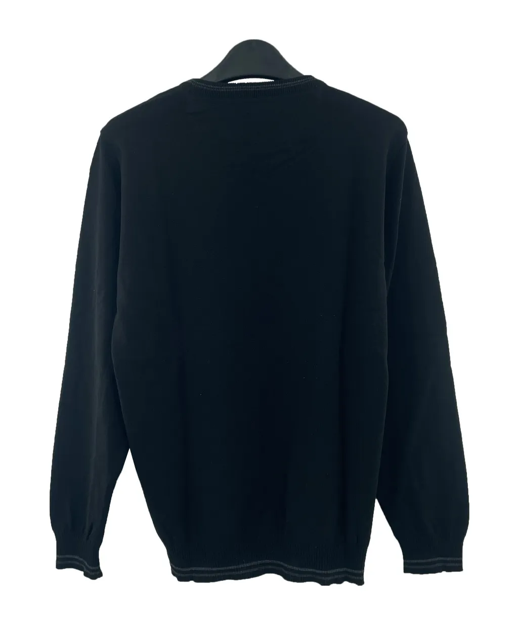 Round-Collar And Long-Sleeved Sweater