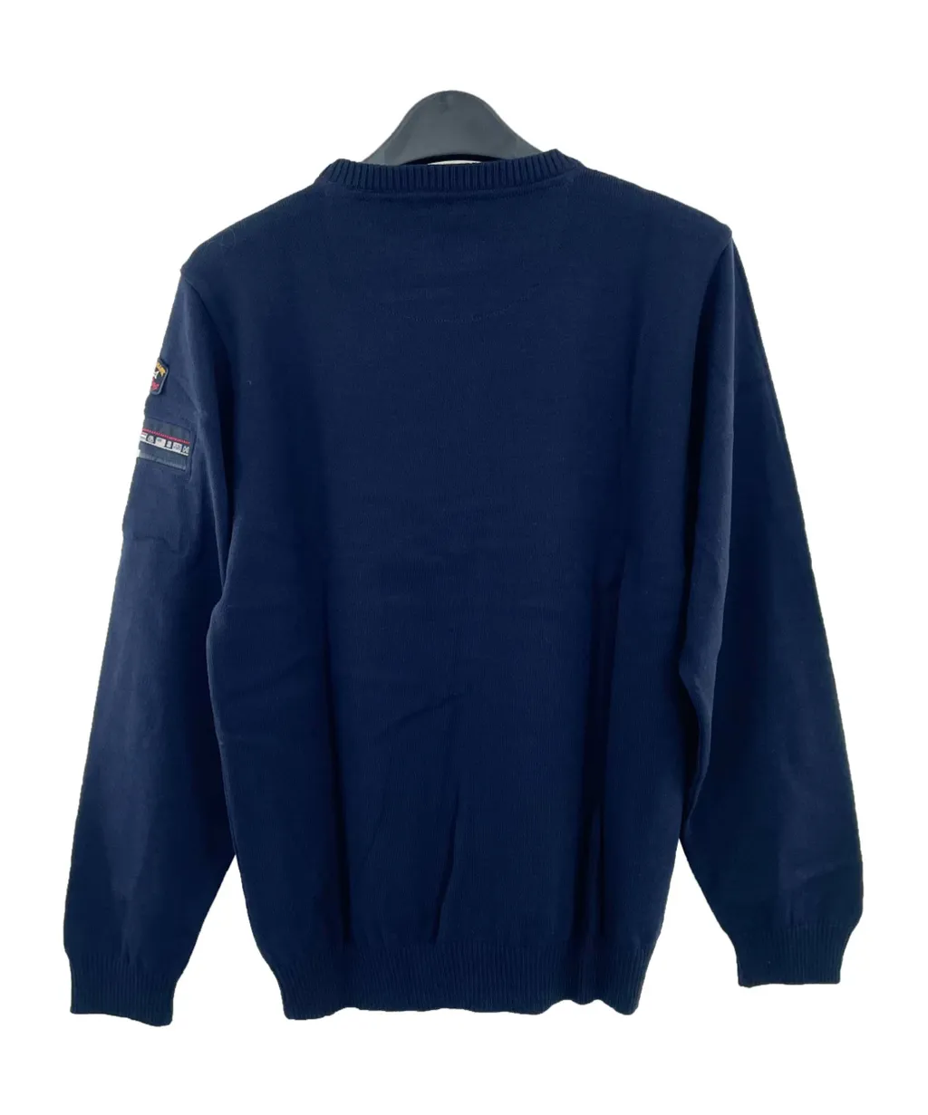 Round-Collar And Long-Sleeved Sweater