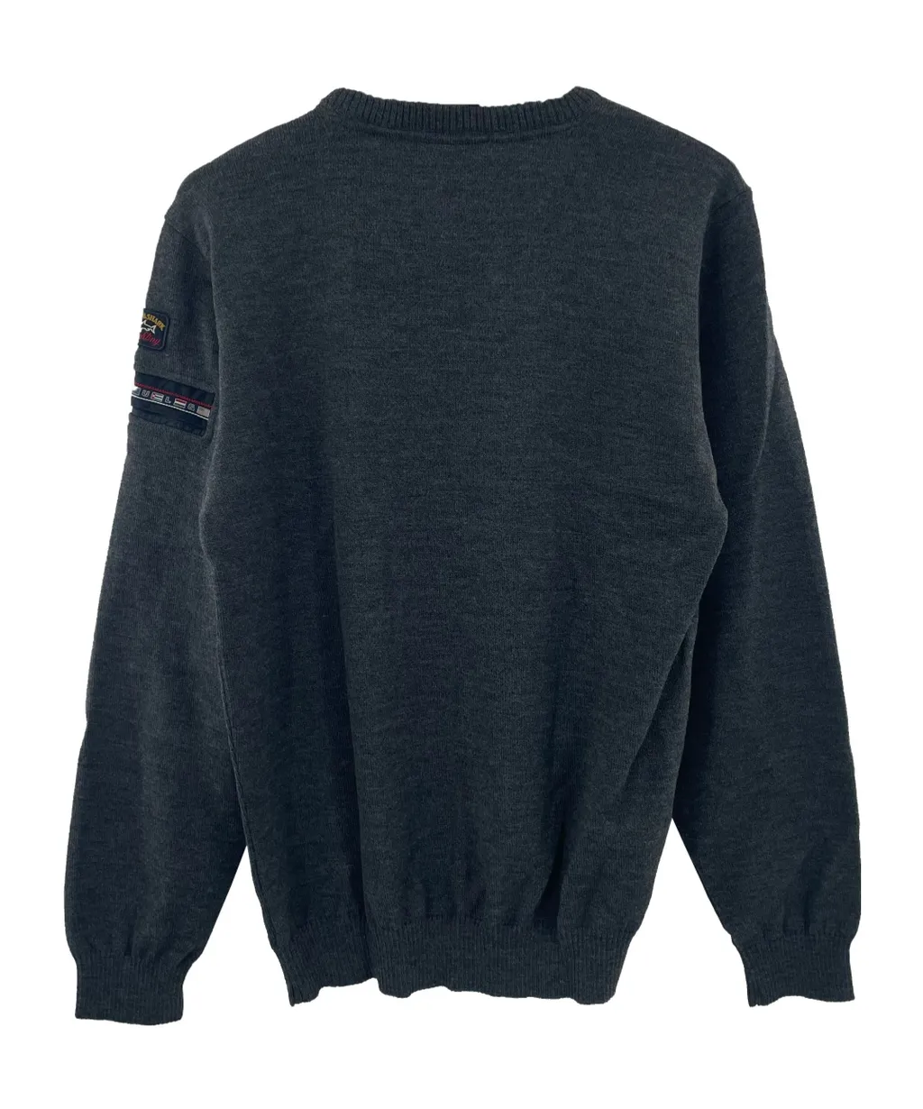 Round-Collar And Long-Sleeved Sweater