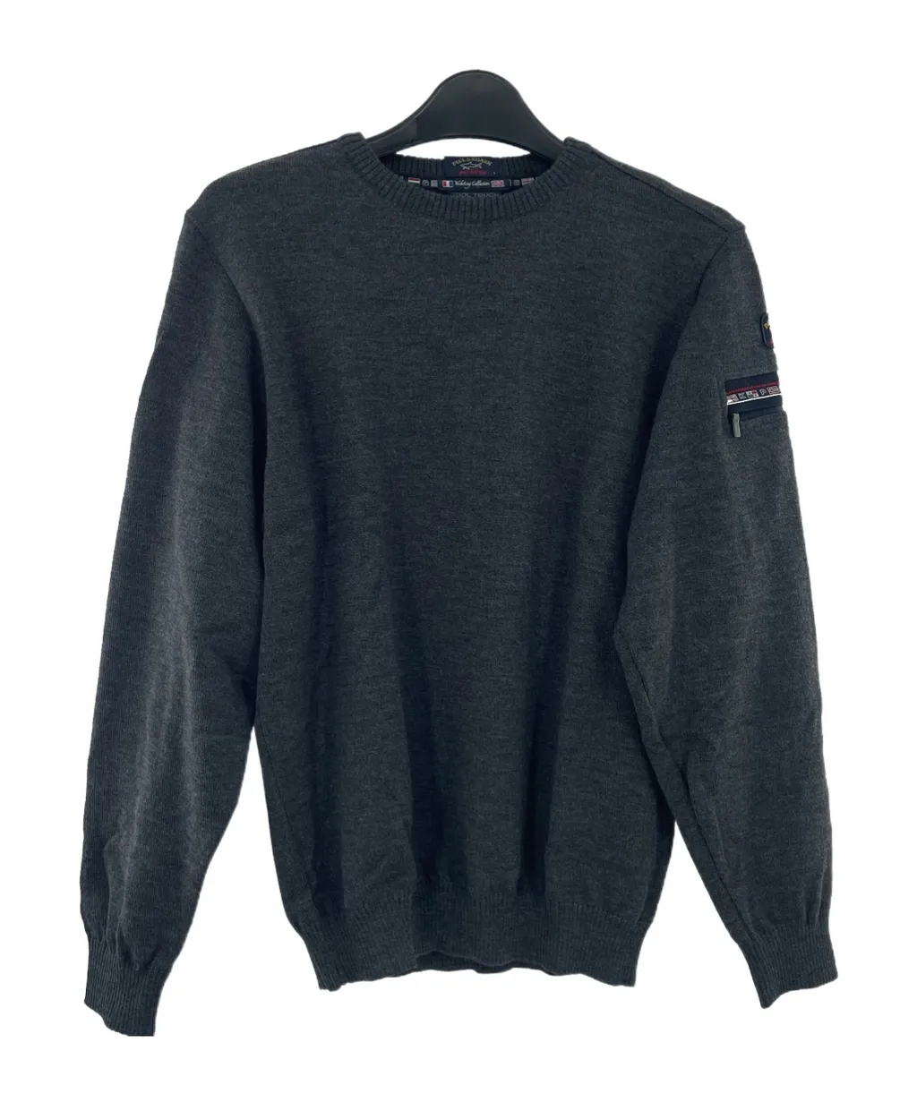 Round-Collar And Long-Sleeved Sweater