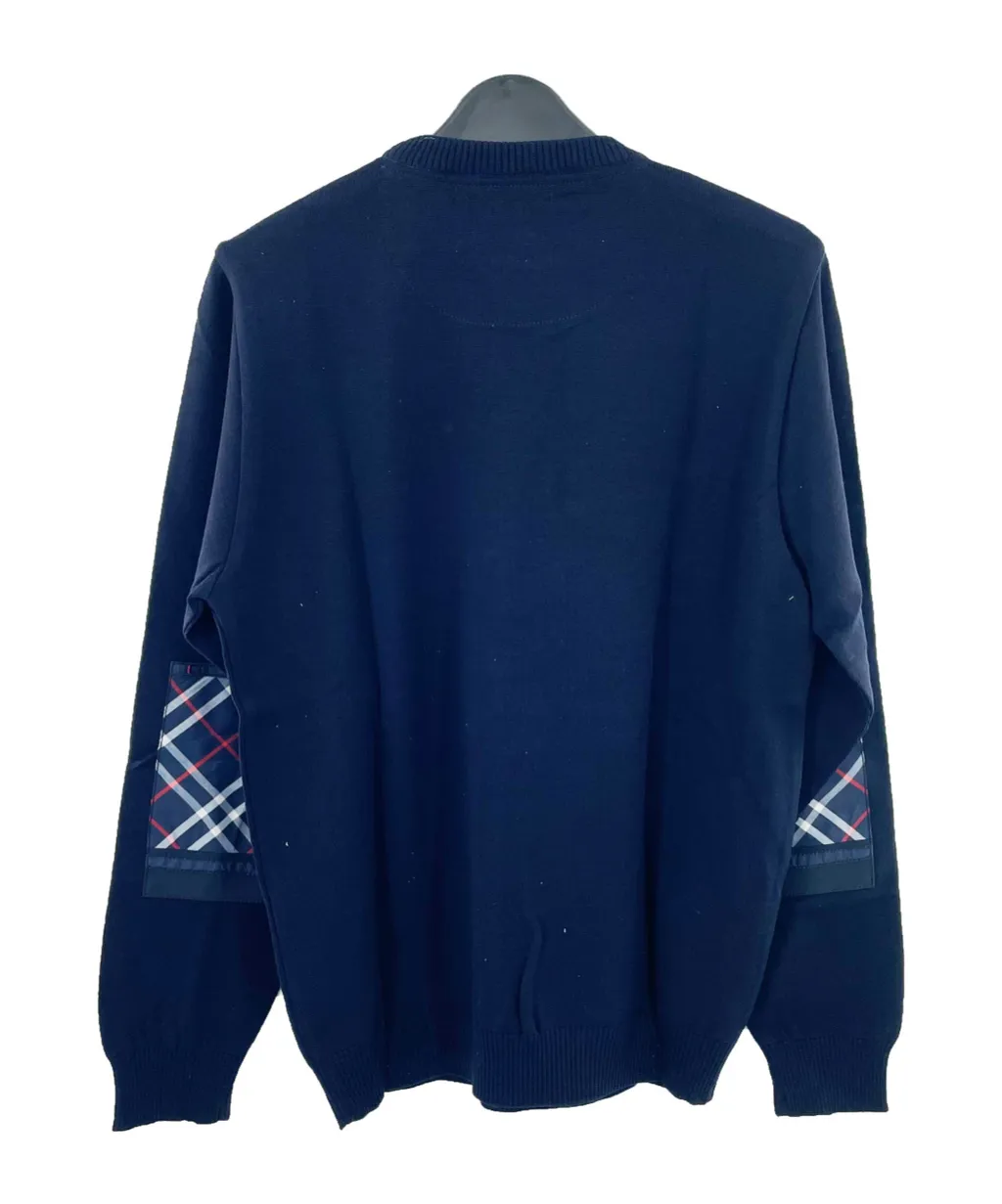 Round-Collar And Long-Sleeved Sweater