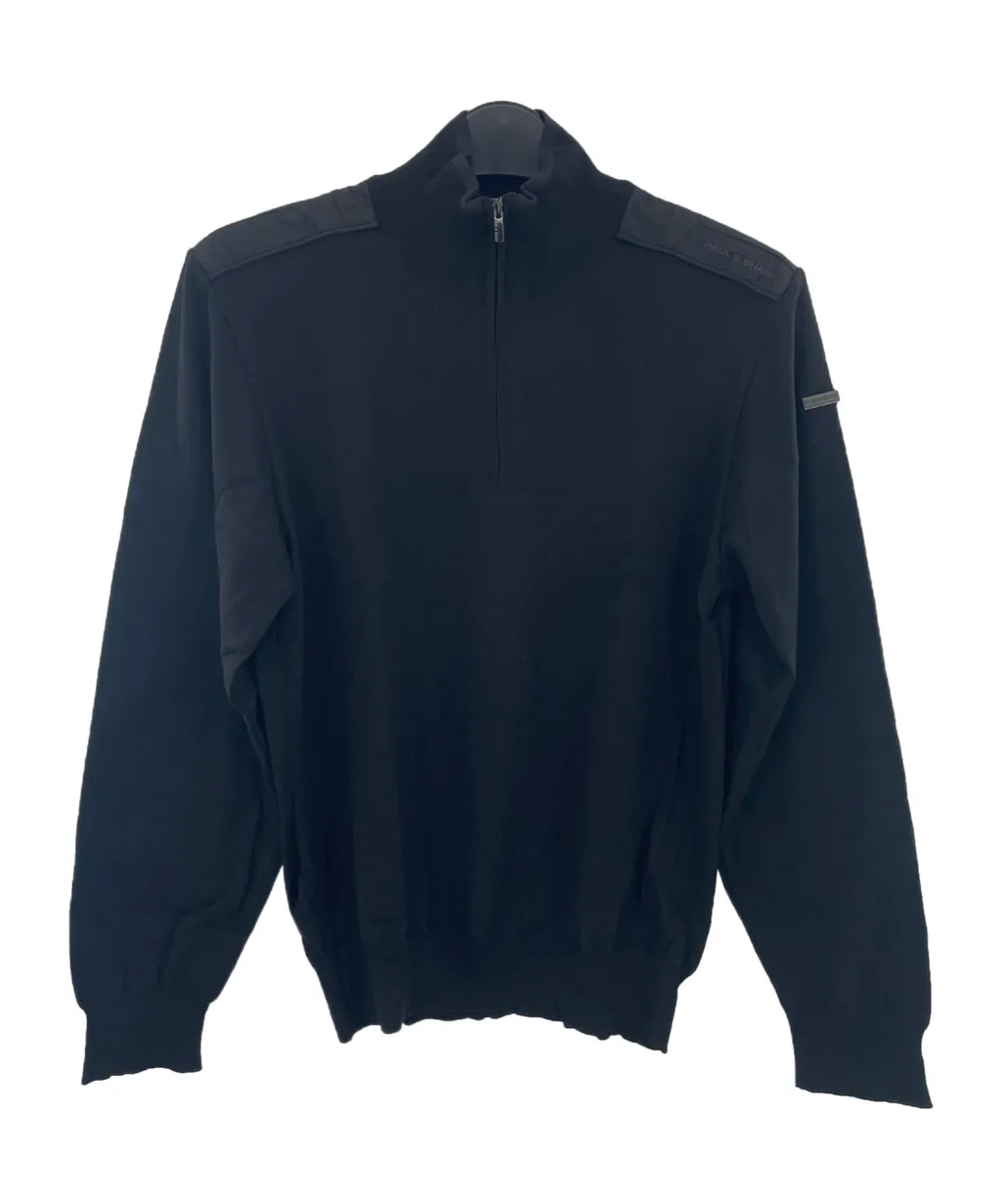 Zippered Long-Sleeved Sweater