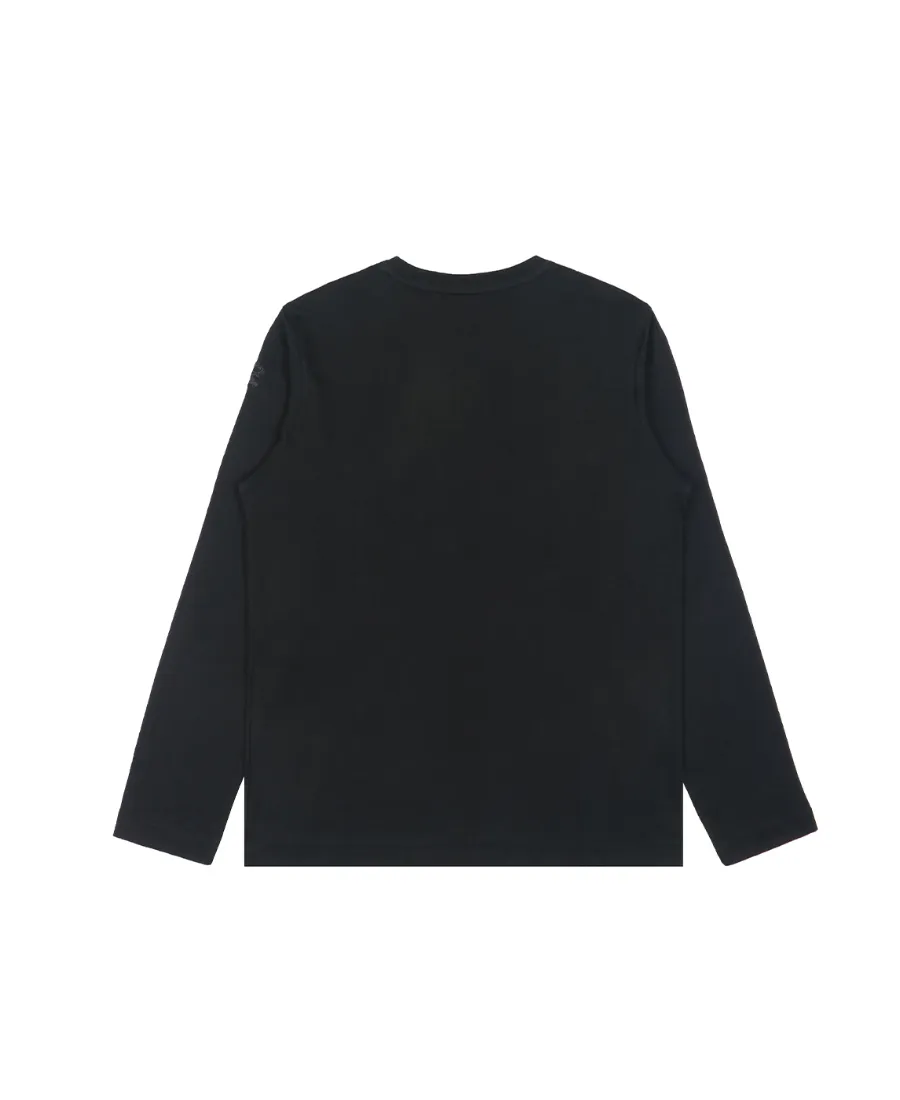T-Shirt With Round Neck And Long Sleeves