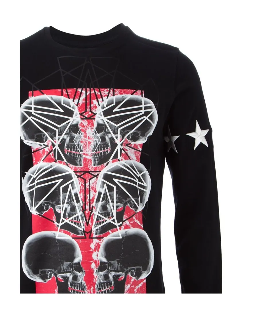 Round Collar And Long-Sleeved T-Shirt