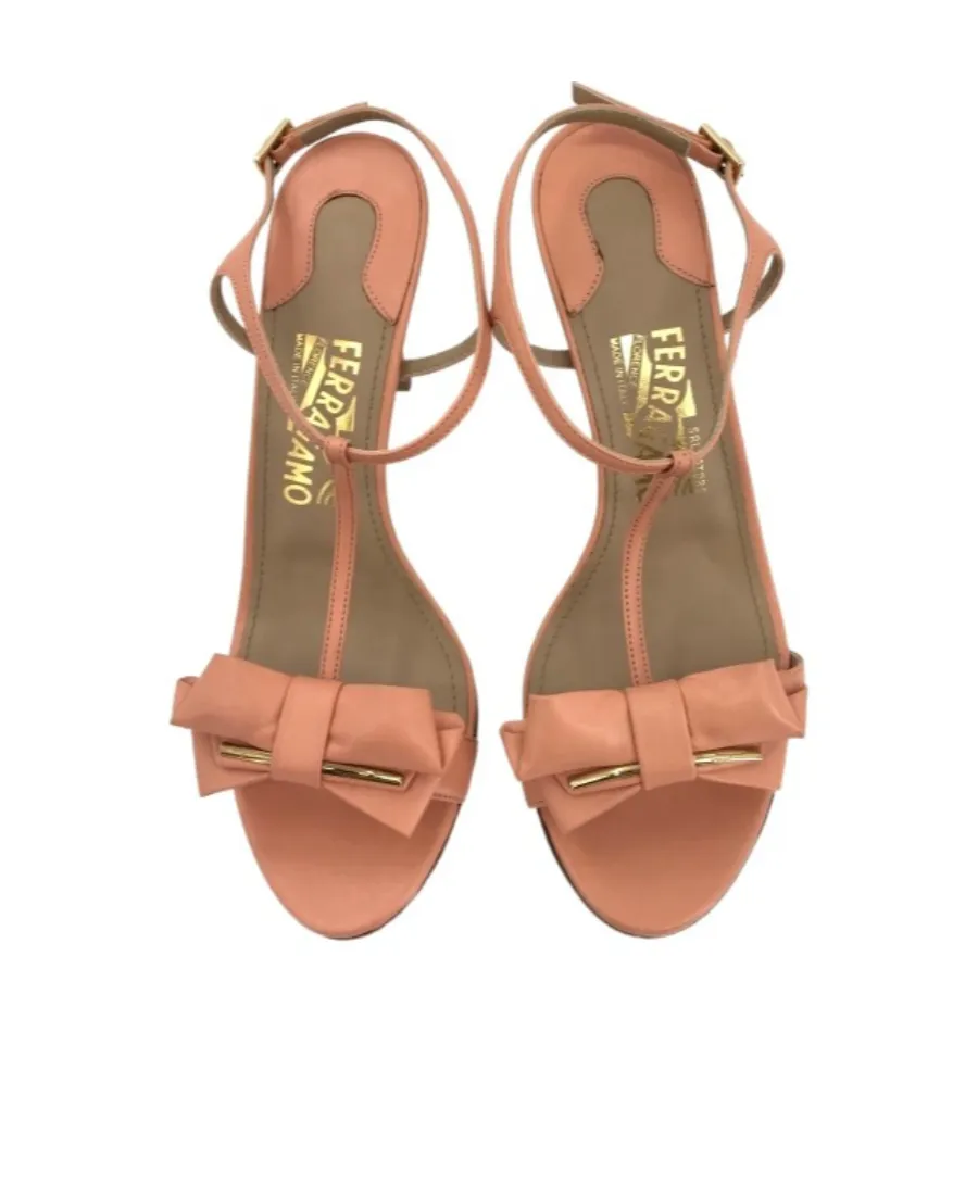 Logo Open-Toed High-Heeled Sandals