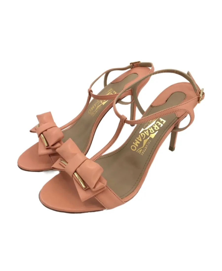 Logo Open-Toed High-Heeled Sandals