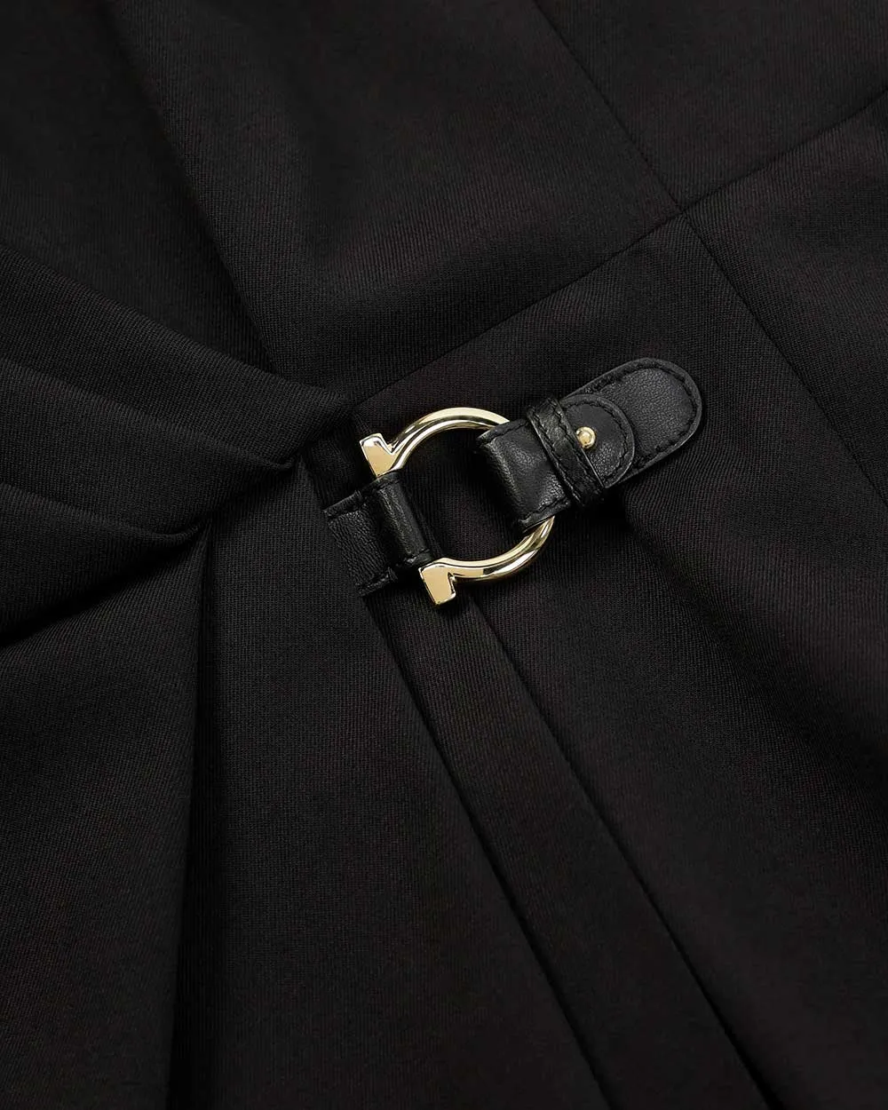 A Sleeveless Pleated Dress