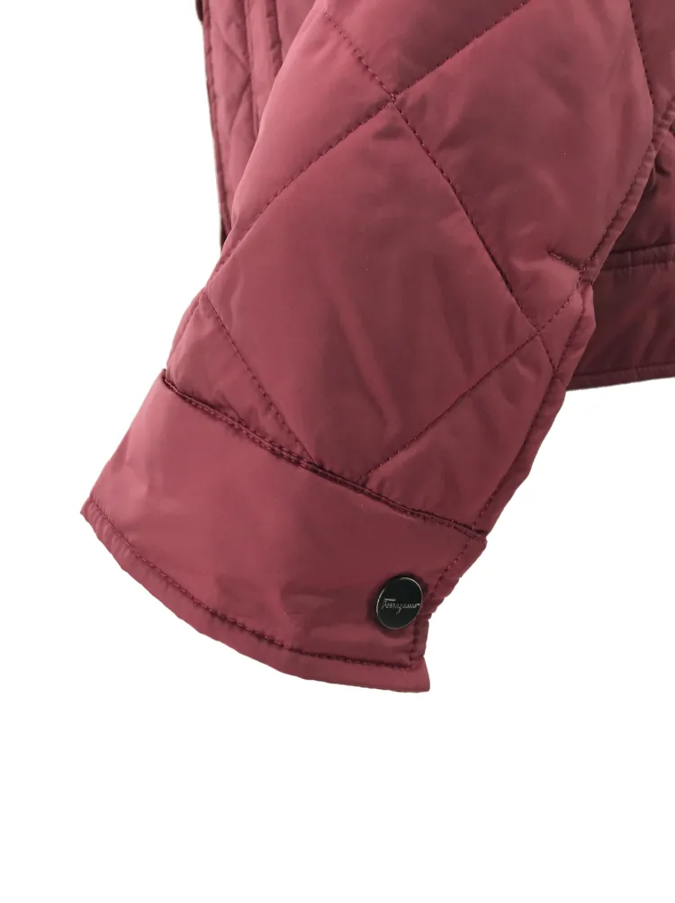 Quilted Cotton Suit With Standing Collar