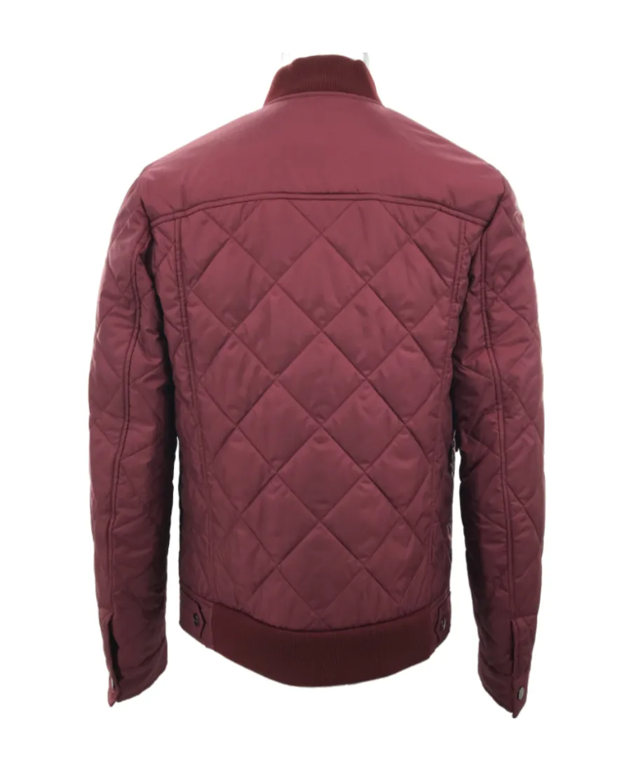 Quilted Cotton Suit With Standing Collar