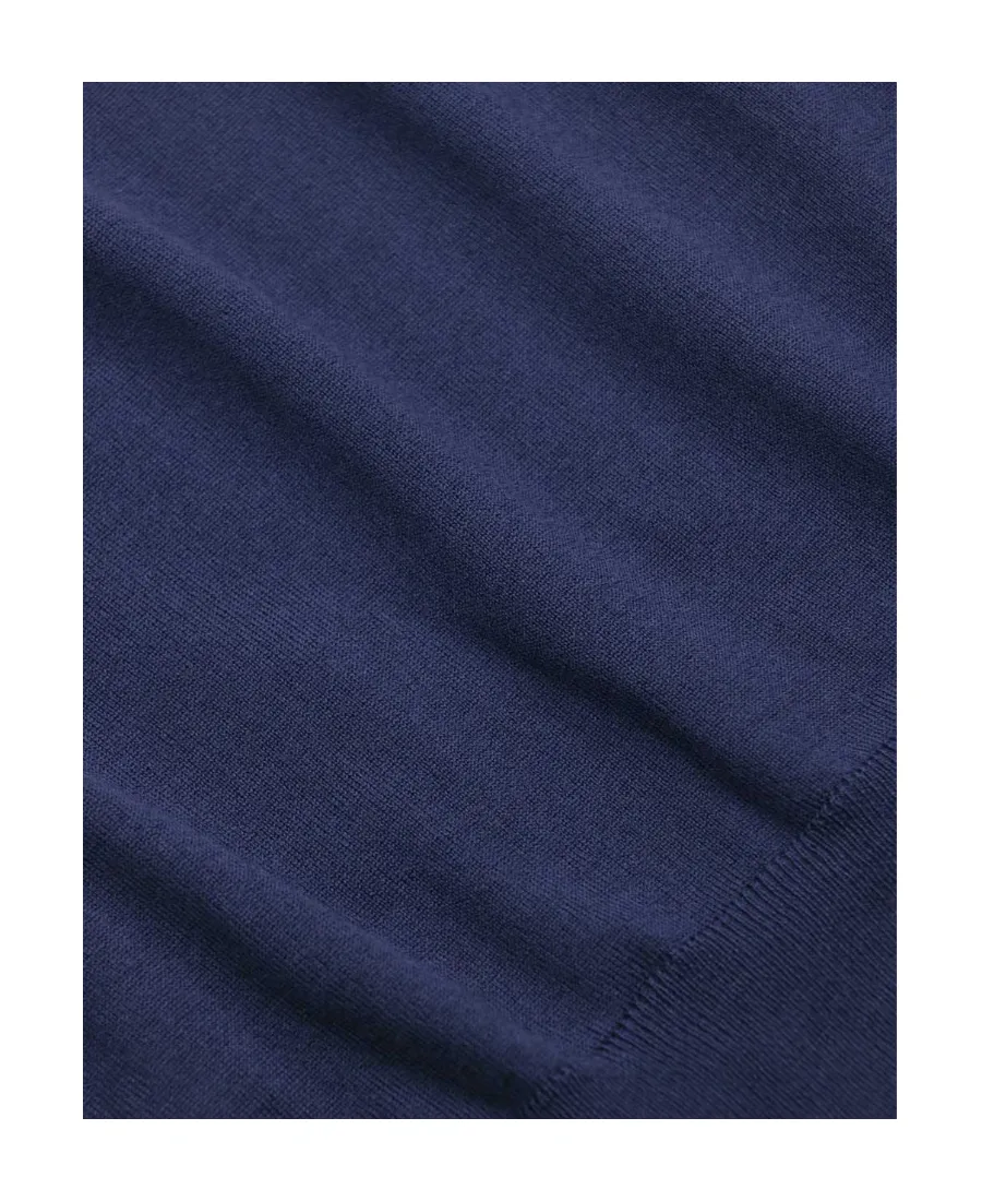 Navy Blue High-Necked Sweater