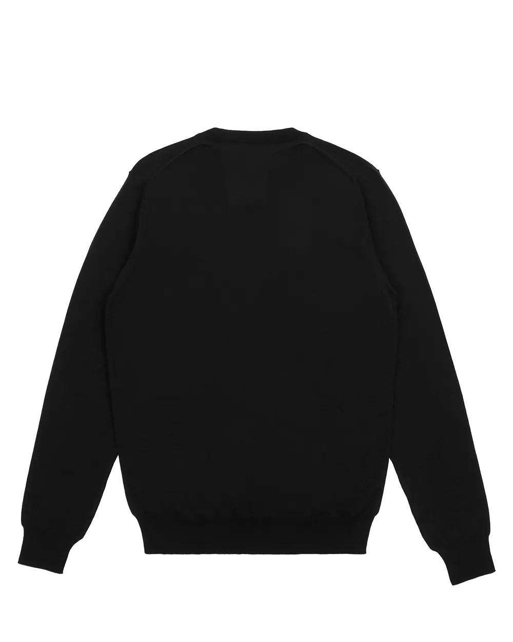 Black Round Neck Knitted Sweater