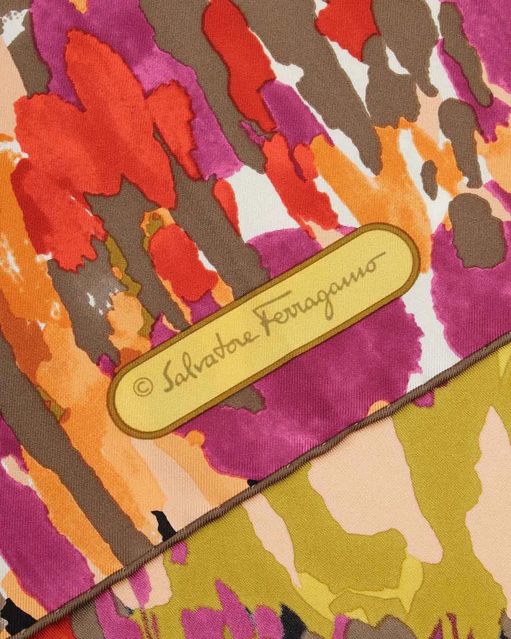 Printed Square Silk Scarf